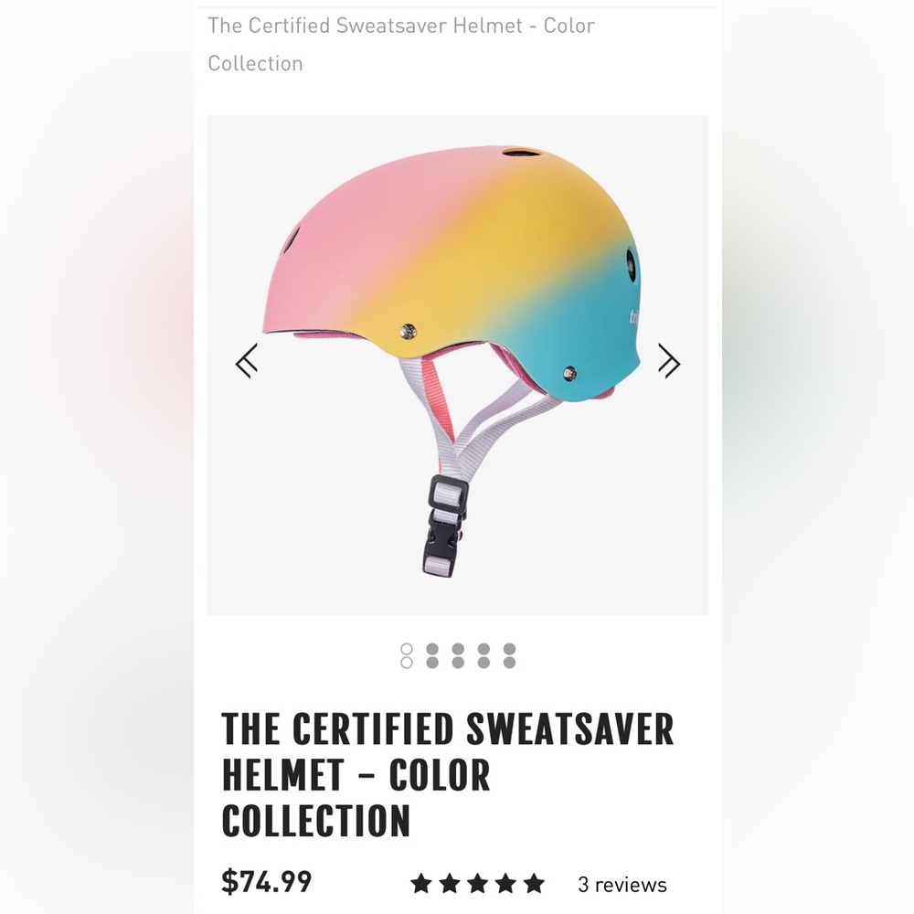 Multi-sport helmet. The certified sweatsaver by Triple Eight. New in box.